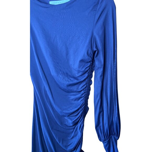 Susana Monaco Eggplant Gathered Sleeve Dress- Size S New - Picture 7 of 10